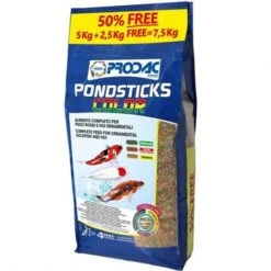 Prodac PondSticks Color Mangime Per Carpe Koi Pesci Rossi Pesci Da Laghetto 42 Litri 7,5 Kg