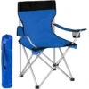 Sedia Pieghevole Da Campeggio Con Borsa Camping Sedia Spiaggia Da Esterno Blu -Giardino di Lusso 19775038 1