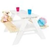Tavolo Picnic Per Bambini Con Panche Nicki Für 4 Legno Bianco Pinolino -Giardino di Lusso 19849009 1