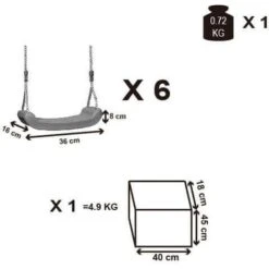 Seggiolino Per Altalena Singolo Da Bambini -Giardino di Lusso 19877405 3