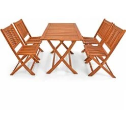 Set Da Pranzo Da Giardino Sydney Tavolo E Sedie 4+1 Legno D'Acacia Certificato FSC® Salotto Da Esterni 11 Set Da Pranzo Da Giardino Sydney Tavolo E Sedie 4+1 Legno D'Acacia Certificato FSC® Salotto Da Esterni -Giardino di Lusso 19927930 5