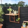 Deuba Tavolino Pieghevole Da Balcone Legno Di Acacia Tavolo Da Appendere A Sospensione Giardino Esterno 64x45x87cm -Giardino di Lusso 20031136 1