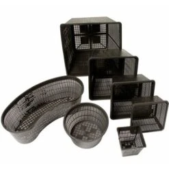 SuperFish CESTO VASO CURVO TRAFORATO PER PIANTE ACQUATICHE LAGHETTO STAGNO 45 X 18 CM