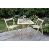 Promo Set Giardino Tavolo Price + 4 Sedie Happy Hour In Legno Naturale -Giardino di Lusso 20167714 1