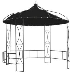 Gazebo 300x290 Cm Antracite Rotondo VidaXL