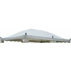 Telo Gazebo Creta 3x4 Poliestere 250g M2 Rivestimento Impermeabile Colore Ecru