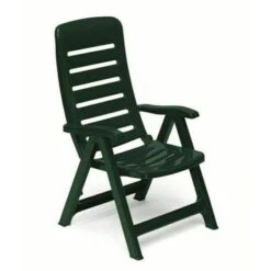 Sedia Esterno Poltrona Pieghevole Regolabile Inclinabile Richiudibile Giardino - Colore Principale: Verde -Giardino di Lusso 20958402 2