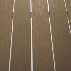 Set Da Giardino In Alluminio Anodizzato Marrone Tavolo Rettangolare 2 Panche NARDO -Giardino di Lusso 2281273 4