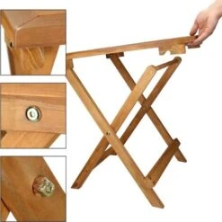 Tavolo Da Giardino In Legno Pieghevole Arredo Da Esterno Balcone Tavolino Caffè -Giardino di Lusso 22949904 3