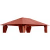 Tetto Di Ricambio Per Gazebo Da Giardino 3x4m Rosso-arancio -Giardino di Lusso 23185186 1