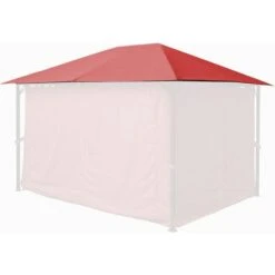 Tetto Di Ricambio Per Gazebo Da Giardino 3x4m Rosso-arancio -Giardino di Lusso 23185186 4