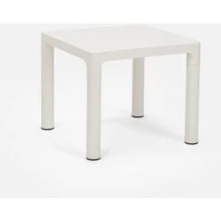 Tavolino Basso Da Caffè Bar Giardino Quadrato 45x45 Cm Interno Esterno Aviat Colore: Bianco -Giardino di Lusso 23916467 4