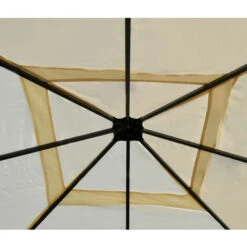 Telo Di Ricambio Copertura Tetto Per Gazebo Cadice Poliestere 4x4m Avorio -Giardino di Lusso 24735340 4