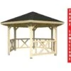 GAZEBO DA GIARDINO IN LEGNO D' ABETE NORDICO - Cm 337(diametro) - ITALFROMGIARD2 -Giardino di Lusso 2528142 1