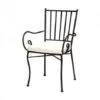 SEDIA POLTRONA CON CUSCINO IN FERRO BATTUTO ARREDO GIARDINO ESTERNO (32435) -Giardino di Lusso 25456041 1