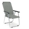 Relaxdays Sedia Da Campeggio, Seggiola Pieghevole Da Giardino Con Braccioli, Outdoor, HxLxP: 91 X 53,5 X 75 Cm, Grigia