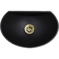 Vasca Alluminio Mod.600 Con Piletta In Ottone Per Casa Giardino Balcone : Ottone Lucido