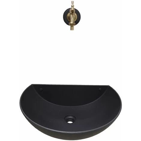 Fontana A Muro Mod.Venezia Color Ghisa Per Casa E Giardino + Rubinetto Brunito Cod.303B In Ottone Brunito 4 Fontana A Muro Mod.Venezia Color Ghisa Per Casa E Giardino + Rubinetto Brunito Cod.303B In Ottone Brunito - immagine 2