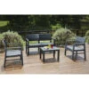SET SALOTTO RESINA RATTAN KILIMANJARO ANTRACITE -Giardino di Lusso 28427248 1