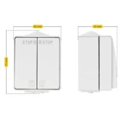 Schellenberg 25010 Interruttore Per Controllo Manuale Motore Tenda Da Sole, Montato In Superficie, Bianco -Giardino di Lusso 28515822 4