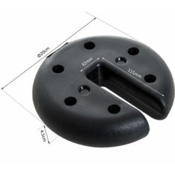 Outsunny Base Per Gazebo 4 Pezzi Riempito Con Cemento 2.3kg, 20x4.5cm -Giardino di Lusso 28945606 3