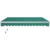 Outsunny Tenda Da Sole A Manovella Copertura Impermeabile 400x250cm Verde -Giardino di Lusso 28947429 1