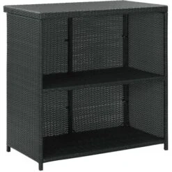 Set Da Bar 3 Pz In Polyrattan Nero VidaXL -Giardino di Lusso 29070367 5