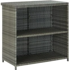Set Da Bar 3 Pz In Polyrattan Grigio VidaXL -Giardino di Lusso 29070373 5