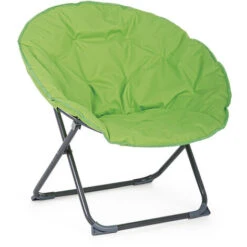 Poltrona Da Esterno Giardino Imbottita In Tessuto Sedia Pieghevole Luna Poly - Colore: Lime