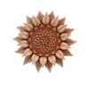 DECORAZIONE FIORE PETALI GIRASOLE CM.15 IN TERRACOTTA