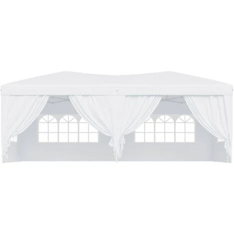 Outsunny Gazebo Pieghevole Da Giardino Con 6 Pannelli Laterali, Bianco, 6x3x2.55m 3 Outsunny Gazebo Pieghevole Da Giardino Con 6 Pannelli Laterali, Bianco, 6x3x2.55m