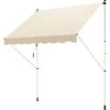 Outsunny Tenda Da Sole Avvolgibile Autoportante Beige 300×150cm -Giardino di Lusso 29808716 1