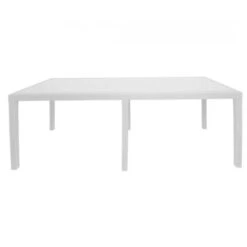 Dmora Tavolo Da Esterno Roma, Tavolo Rettangolare Allungabile Da Pranzo, Tavolo Da Giardino Estensibile Effetto Rattan, 100% Made In Italy, Cm 150x90h72, Bianco -Giardino di Lusso 29821248 4