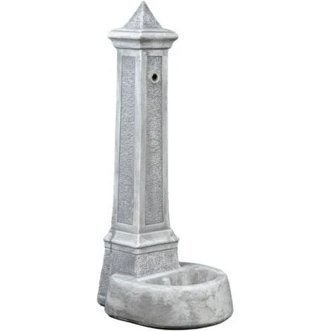 Fontana Da Giardino Vedovella Lecce Anticato Grigio, 36x46x100 Cm - Kam 3 Fontana Da Giardino Vedovella Lecce Anticato Grigio, 36x46x100 Cm - Kam