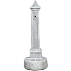 Fontana Da Giardino Vedovella Lecce Anticato Grigio, 36x46x100 Cm - Kam 8 Fontana Da Giardino Vedovella Lecce Anticato Grigio, 36x46x100 Cm - Kam -Giardino di Lusso 30211261 3