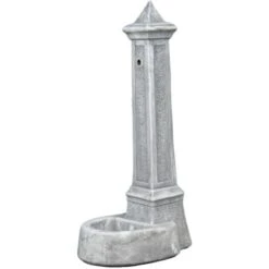 Fontana Da Giardino Vedovella Lecce Anticato Grigio, 36x46x100 Cm - Kam 9 Fontana Da Giardino Vedovella Lecce Anticato Grigio, 36x46x100 Cm - Kam -Giardino di Lusso 30211261 4