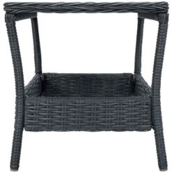 Tavolo Da Giardino Grigio Scuro 45x45x46,5 Cm In Polyrattan VidaXL -Giardino di Lusso 30673958 4
