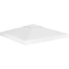 Copertura Superiore Per Gazebo A 2 Strati 310 G/m² 3x3 M Bianca VidaXL