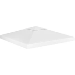 Copertura Superiore Per Gazebo A 2 Strati 310 G/m² 3x3 M Bianca VidaXL