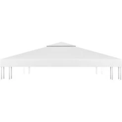 Copertura Superiore Per Gazebo A 2 Strati 310 G/m² 3x3 M Bianca VidaXL -Giardino di Lusso 30685893 4