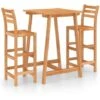 Set Da Bar Da Giardino 3 Pz In Legno Massello Di Acacia VidaXL -Giardino di Lusso 30908979 1