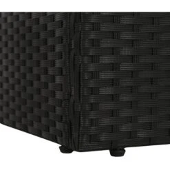 Nova Lettino Prendisole In Robusto Rattan 195x60 Cm Dotato Di Cuscini Vari Colori Colore : Nero -Giardino di Lusso 30924487 5