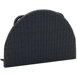 Tavolo Da Balcone 60x60x32 Cm Nero In Polyrattan VidaXL -Giardino di Lusso 3115158 5