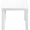 Tavolino Resina Tip Quadro Bianco 47 X 47 -Giardino di Lusso 31563154 1