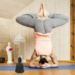 Relaxdays Statua Buddha Seduto 18 Cm, Per Soggiorno E Bagno, Resistente All’Umidità, In Pietra Artificiale, Grigio Scuro -Giardino di Lusso 31795873 3