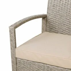 Casaria Set Lounge Poly Rattan Lounge Cuscini 5cm Idrorepellente Dinette Da Giardino Salottino Da Balcone Mobili Da Esterno -Giardino di Lusso 32087172 5