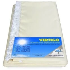 TENDA SOLE VERTIGO Da Esterno GIARDINO Balcone PANNA UNITO Impermeabile E Idrorepellente Cm. 150 X 250