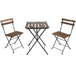 Set Tavolo E 2 Sedie Da Giardino Modello Bistrot