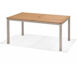Tavolo Da Giardino Chillvert Imperia Legno E Alluminio 150x89,3x74,40 Cm 6 Persone