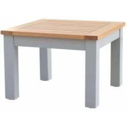 Tavolino Da Giardino Chillvert Bergamo Alluminio E Legno 46,1x6,1x32,5 Cm
